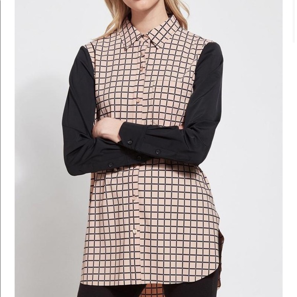 Brand new Lysse blouse with squared pattern - Picture 3 of 8